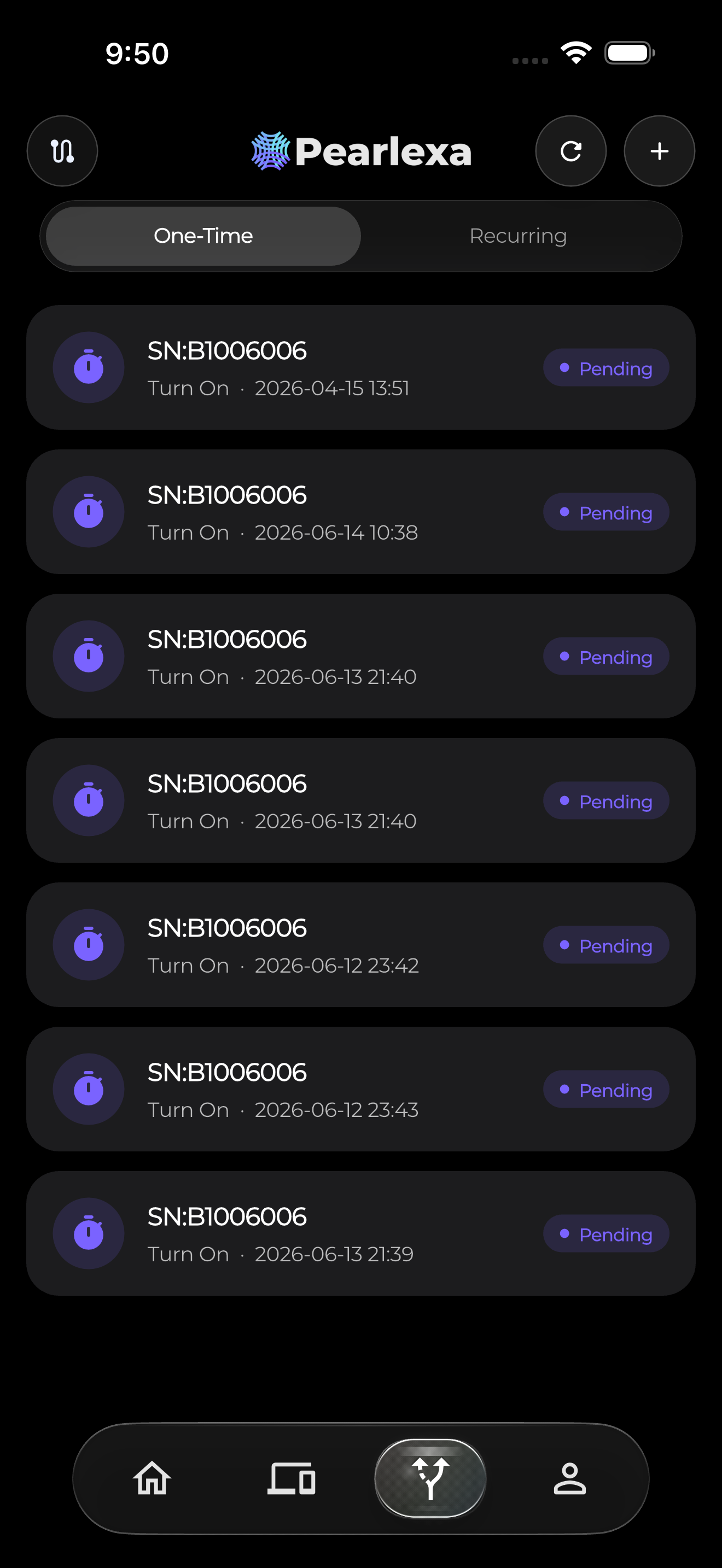 Pearlexa app networking interface used to illustrate Orbit Wi-Fi troubleshooting